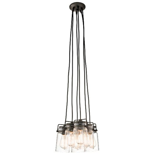 Brinley Six Light Olde Bronze Pendant Light