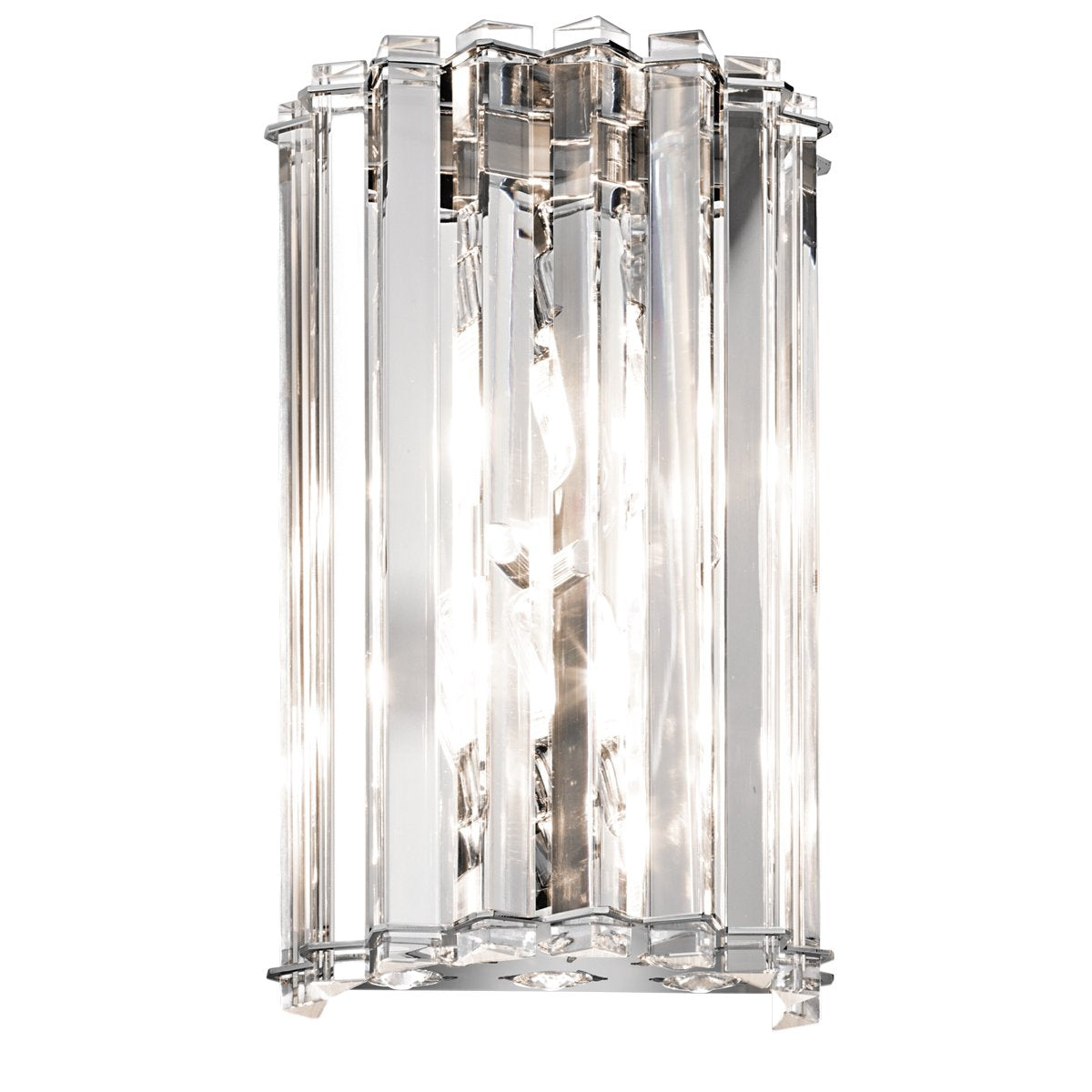 Two Light Chrome Wall Light