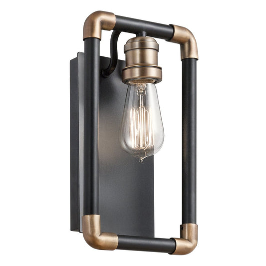 Black and Brass Wall Light