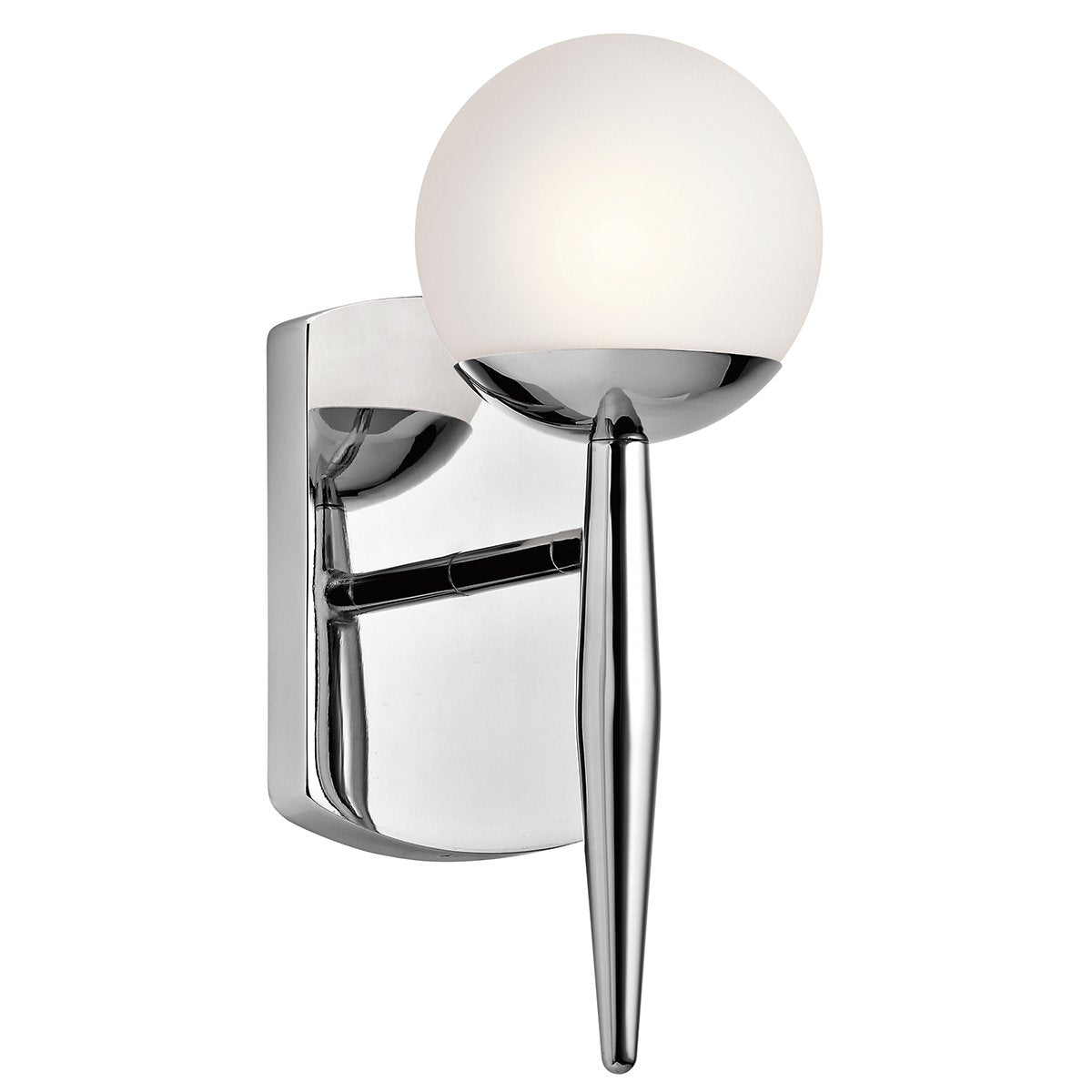 Hornsey Single Light Polished Chrome Bathroom Wall Light - ID 6634