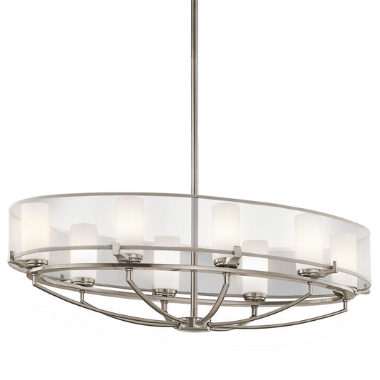 Kichler Saldana 8 Light Oval Chandelier - London Lighting - 1