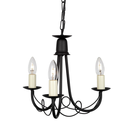 Minster 3 Arm Chandelier - London Lighting - 1