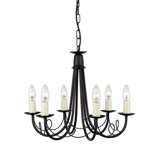 Minster 6 Arm Chandelier - London Lighting - 1