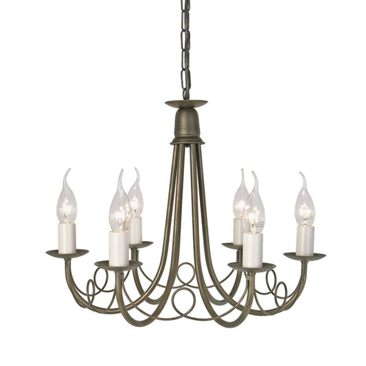 Minster 6 Arm Chandelier - London Lighting - 2