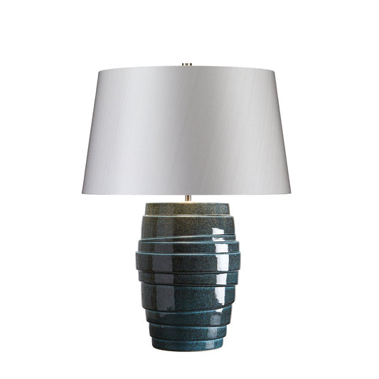 Newcross Blue Table Lamp c/w Shade - ID 8383