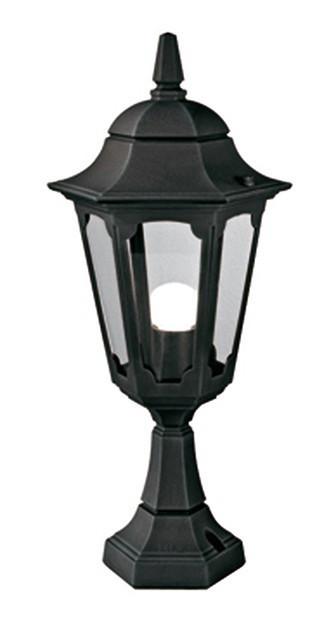 Parish Pedestal Lantern Black - London Lighting - 1