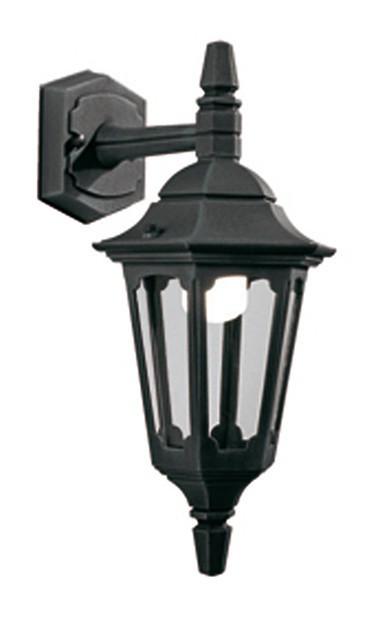 Parish Mini Down Wall Lantern Black - London Lighting - 1
