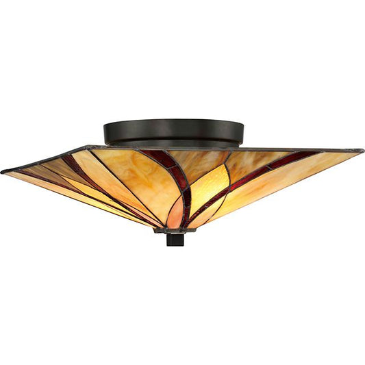 Asheville Two Light Valiant Bronze Flush Mount Ceiling Light