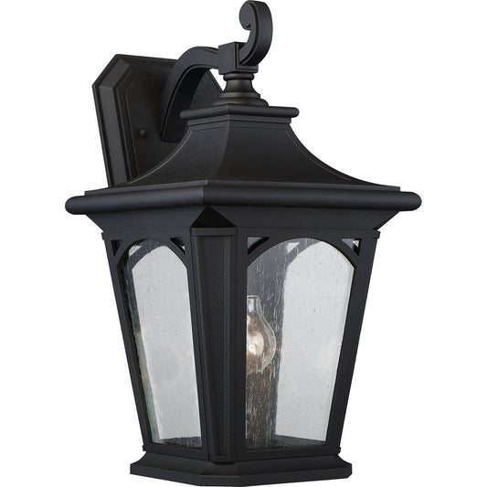 Bedford One Light Large Mystic Black Wall Lantern Light