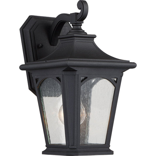 Bedford One Light Small Mystic Black Wall Lantern Light