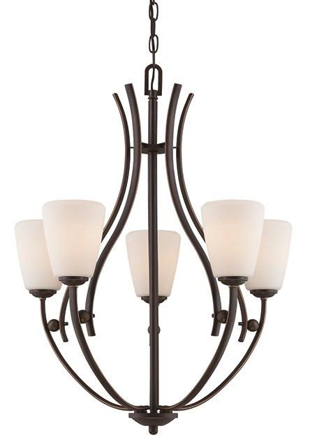 Chantilly 5 Lamp Chandelier - London Lighting - 1