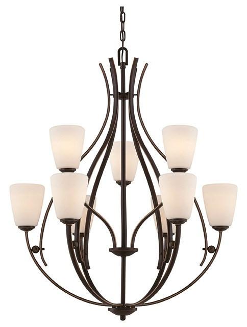 Chantilly 9 Lamp Chandelier - London Lighting - 1