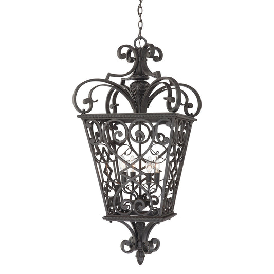 Quoizel Fort Quinn 4 Light Chain Lantern - London Lighting - 1