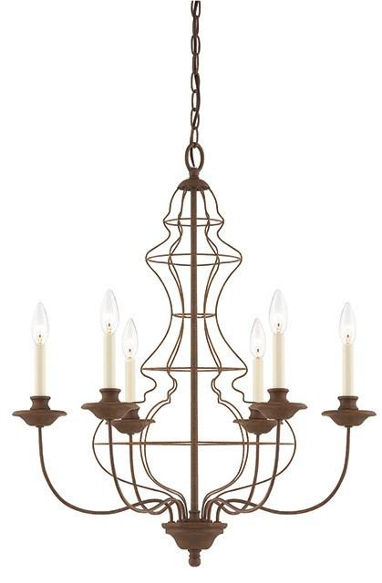 Laila 6 Lamp Chandelier - London Lighting - 1