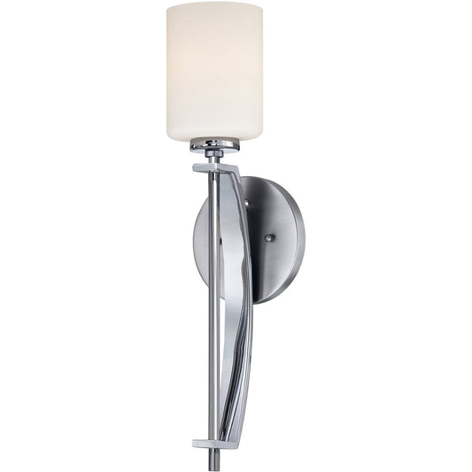 Taylor One Light Polished Chrome Large Wall Light