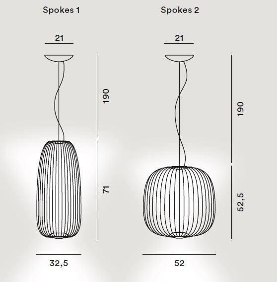 Foscarini Spokes 2 Suspension Pendant - London Lighting - 5